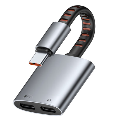 USB-C Audio Adapter - USB-C / USB-C McDodo CA-3370, Gray