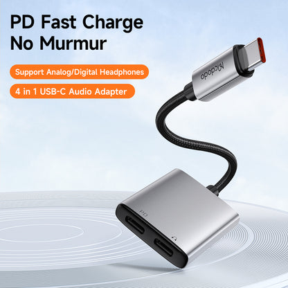 USB-C Audio Adapter - USB-C / USB-C McDodo CA-5570 Wales, Gray