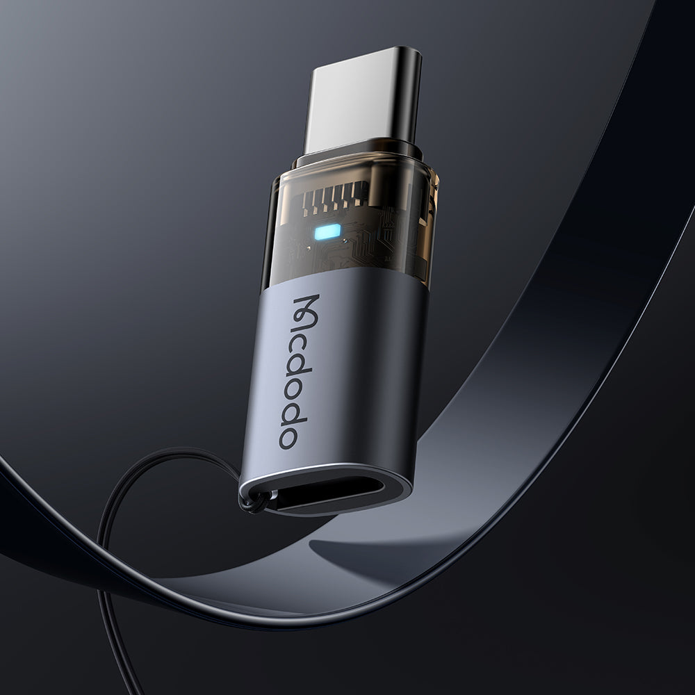 Data and Charging Adapter Lightning - USB-C McDodo OT-7610, Black