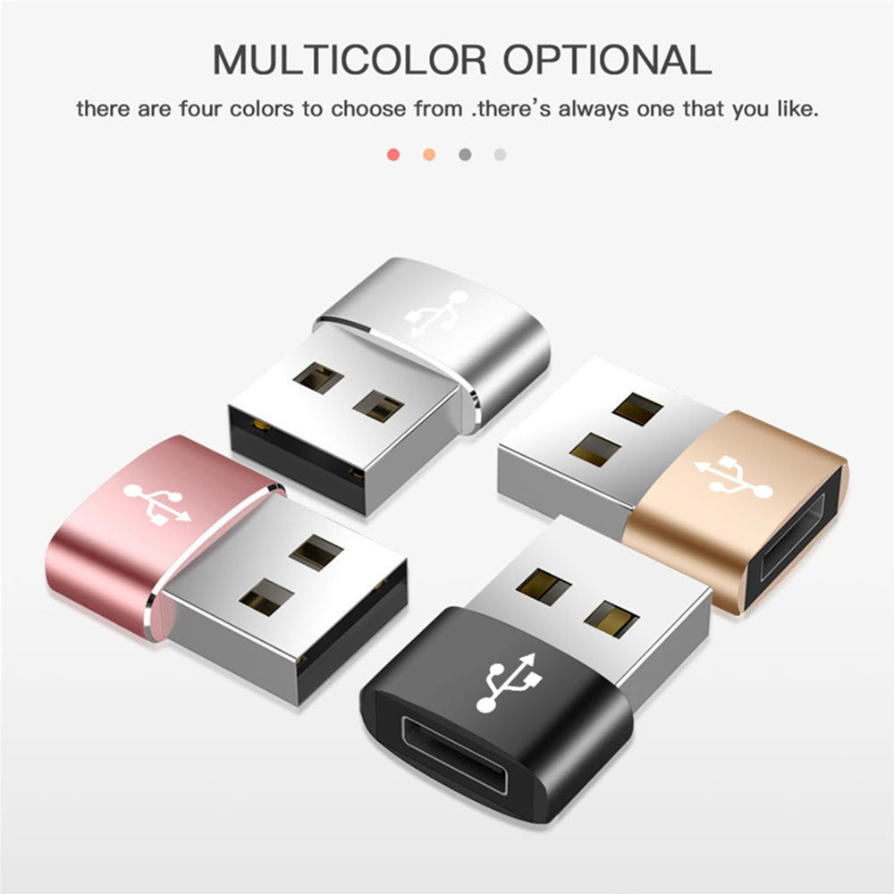 USB-C to USB-A Data and Charging Adapter Techsuit, Black