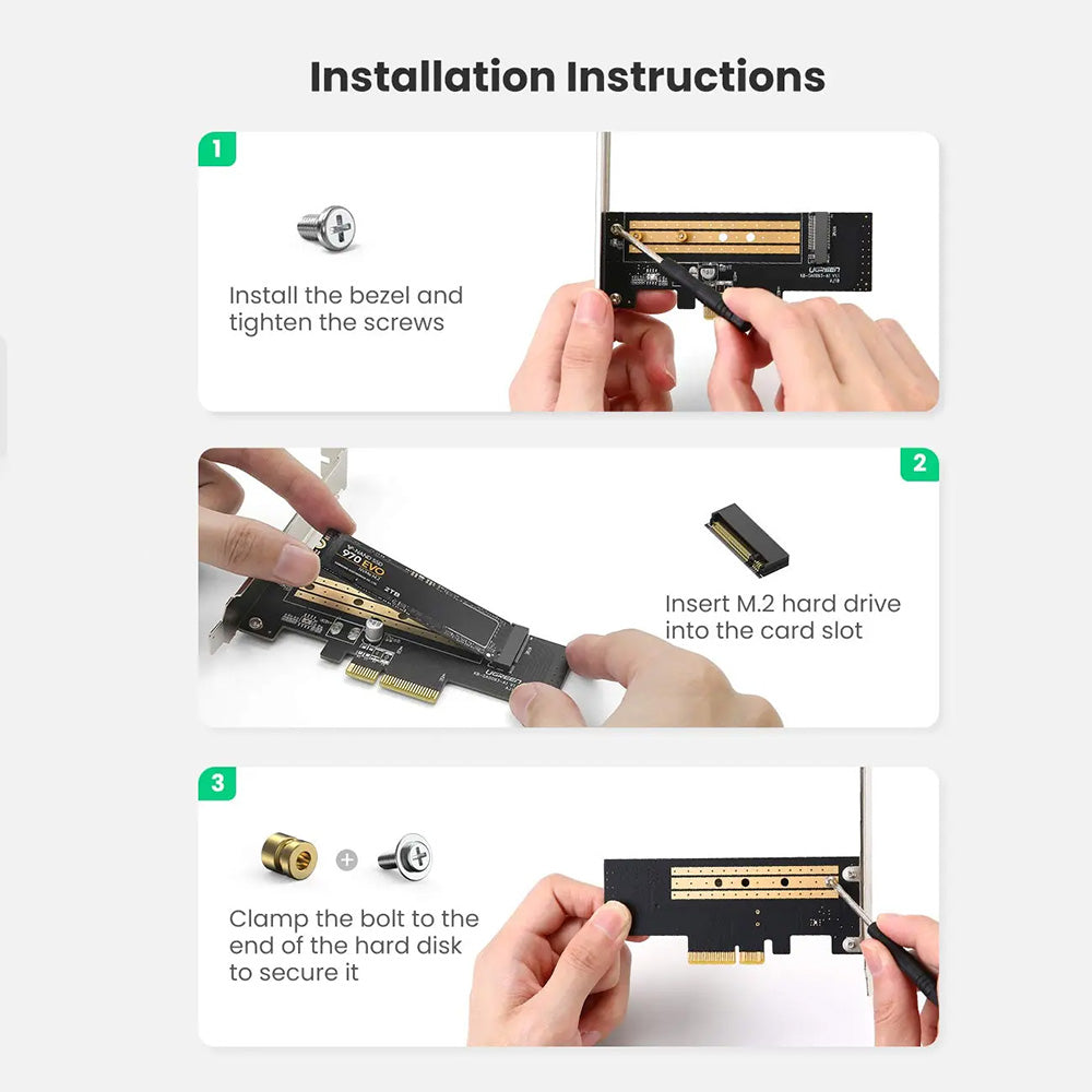 UGREEN CM302 (70503) SSD Interface Adapter, NVMe M.2 - PCIe 3.0 X4
