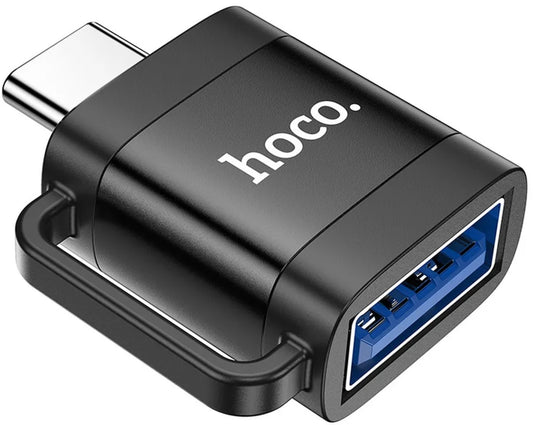 OTG USB-C to USB-A Adapter HOCO UA31C, Black