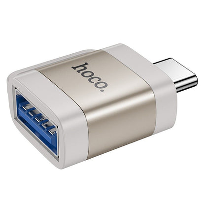 OTG USB-C to USB-A Adapter HOCO UA31C, Gray