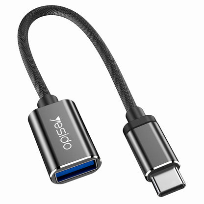 OTG USB-C to USB-A Adapter Yesido GS01, Black
