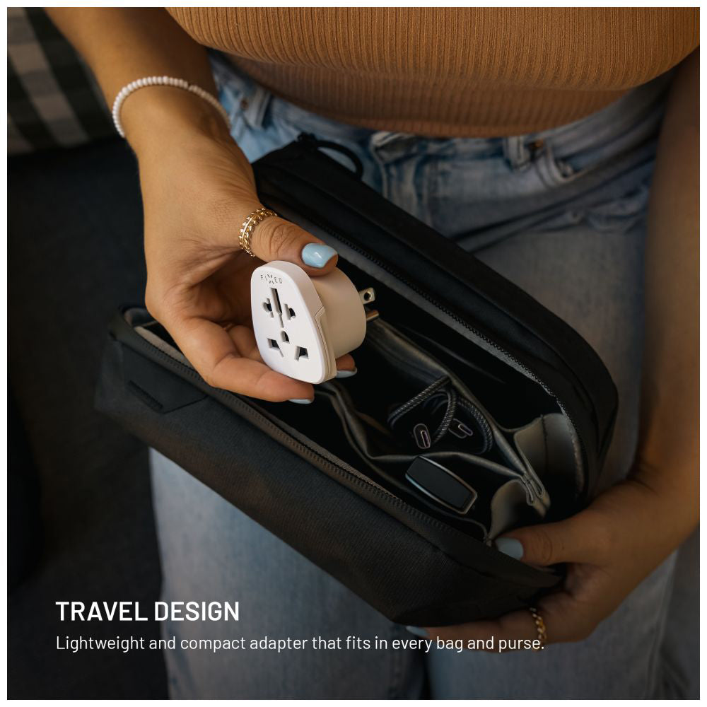 Fixed EU / UK / USA - US Network Adapter, White