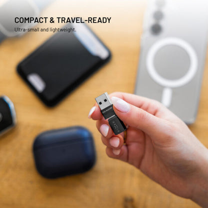 Fixed Data Lock USB Adapter, USB-A / USB-C, 2in1, Black