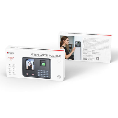 Yesido KM30 Biometric Time Attendance Device, Black