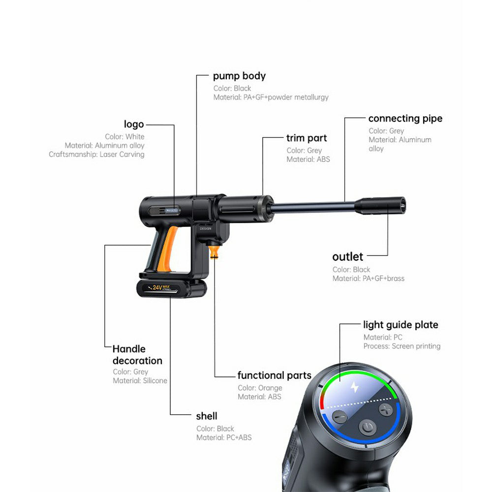 Yesido VC18 Pressure Washer, Black