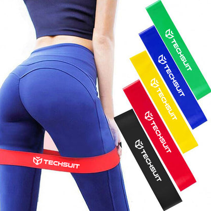 Fitness Techsuit TS-01 Elastic Band, Set of 5 pieces, Multicolor