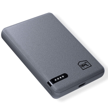 3MK Pocket External Battery, 5000mAh, 12W, 1 x USB-C, Gray