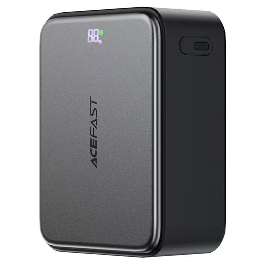 Acefast M28 External Battery, 10000mAh, 22.5W, QC + PD, 1 x USB-A - 2 x USB-C, Black
