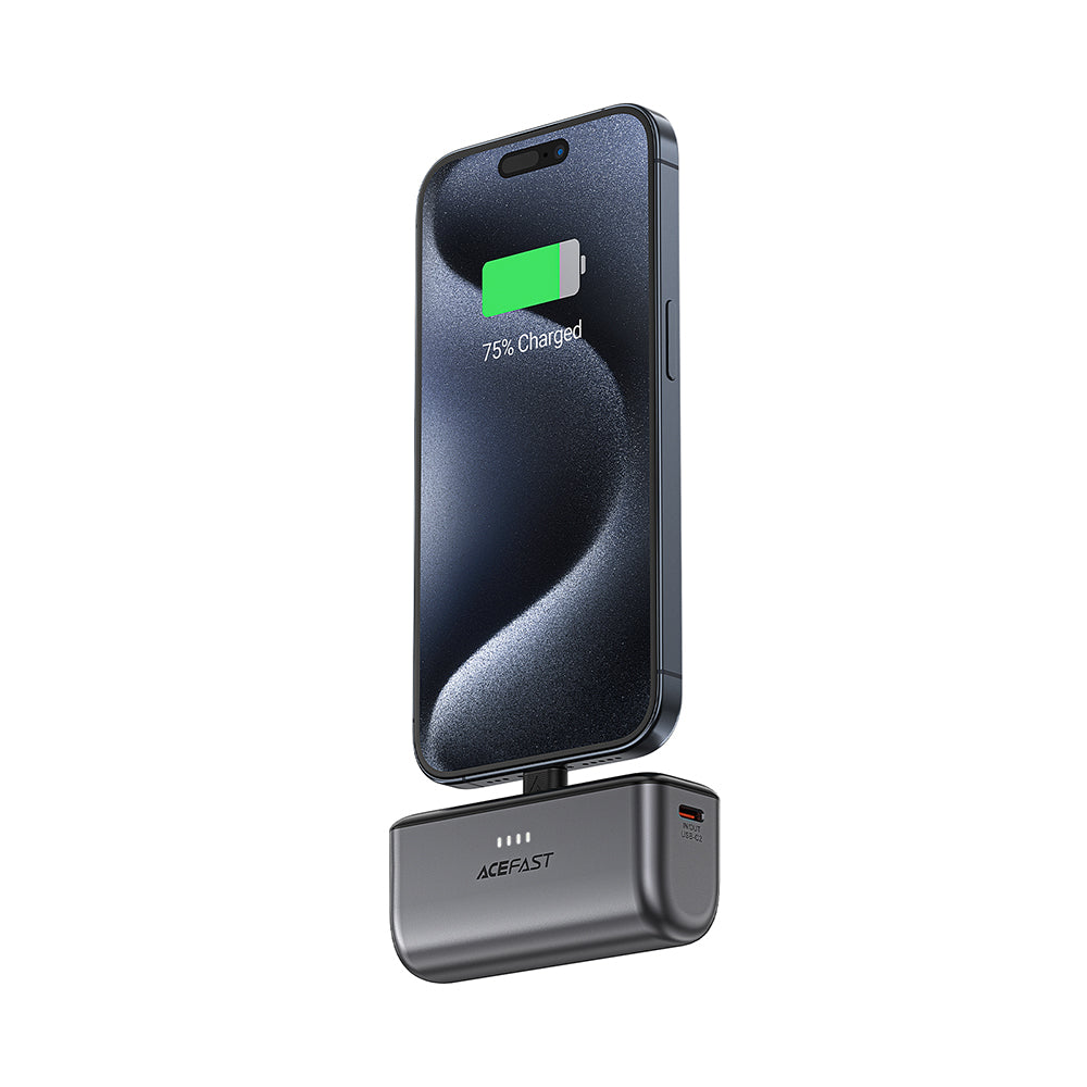 Acefast M9 External Battery, 5000mAh, 20W, PD, 2 x USB-C, Black