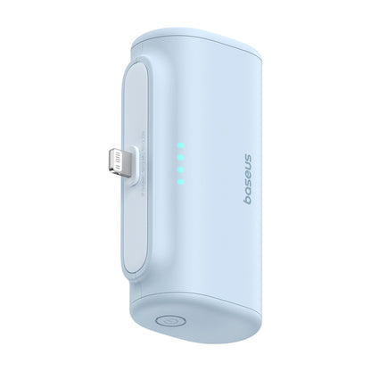 Baseus Compact External Battery, 5000mAh, 20W, PD, 1 x Lightning - 1 x USB-C, Blue P10068307313-00