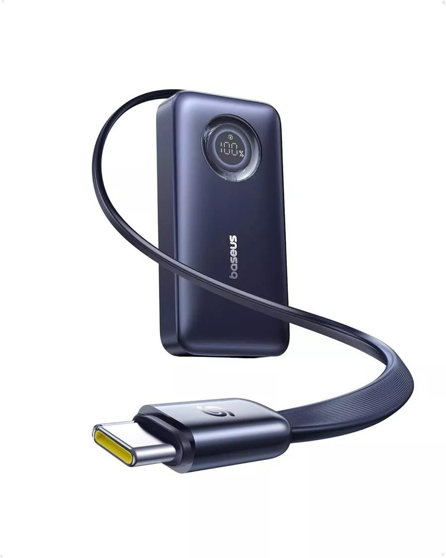 Baseus EnerCore CR11 External Battery, 10000mAh, 45W, PD, 2 x USB-C, Black E0027G01