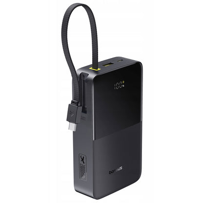 Baseus EnerFill Bipow2 Pro External Battery, 20000mAh, 22.5W, QC + PD, 1 x USB-A - 2 x USB-C, Black E0027701