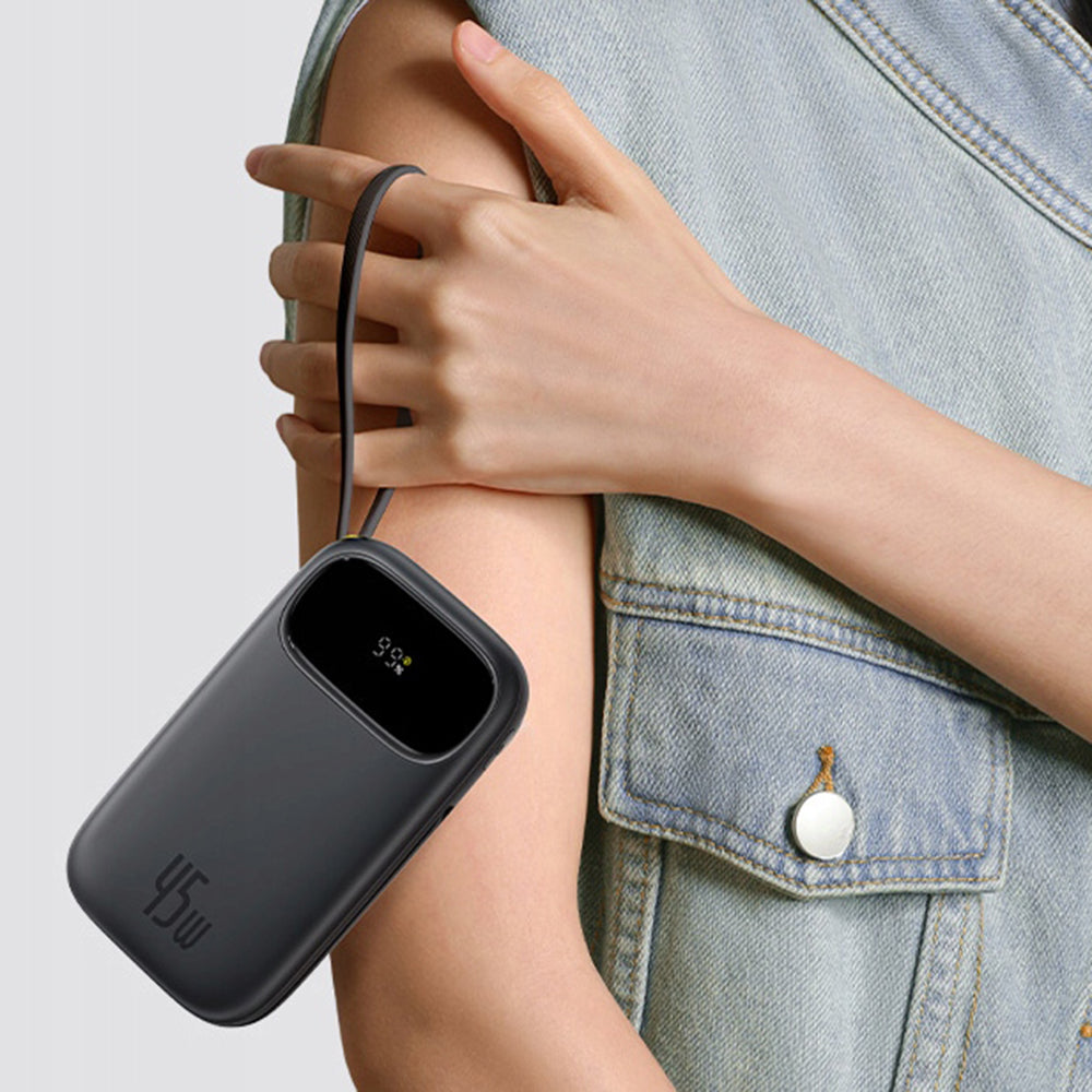 Baseus EnerFill FC31 Qpow 3 External Battery, 20000mAh, 45W, QC + PD, 1 x Lightning - 1 x USB-A - 2 x USB-C, Blue E0028D03