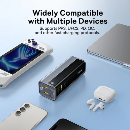 Baseus EnerGeek GP12 External Battery, 20800mAh, 145W, QC + PD, 2 x USB-A - 2 x USB-C, Gray P10082109813-00