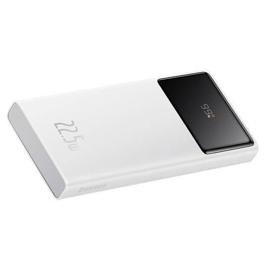 Baseus Star Lord External Battery, 10000mAh, 22.5W, QC + PD, 1 x USB-C - 2 x USB-A, White PPXJ100002