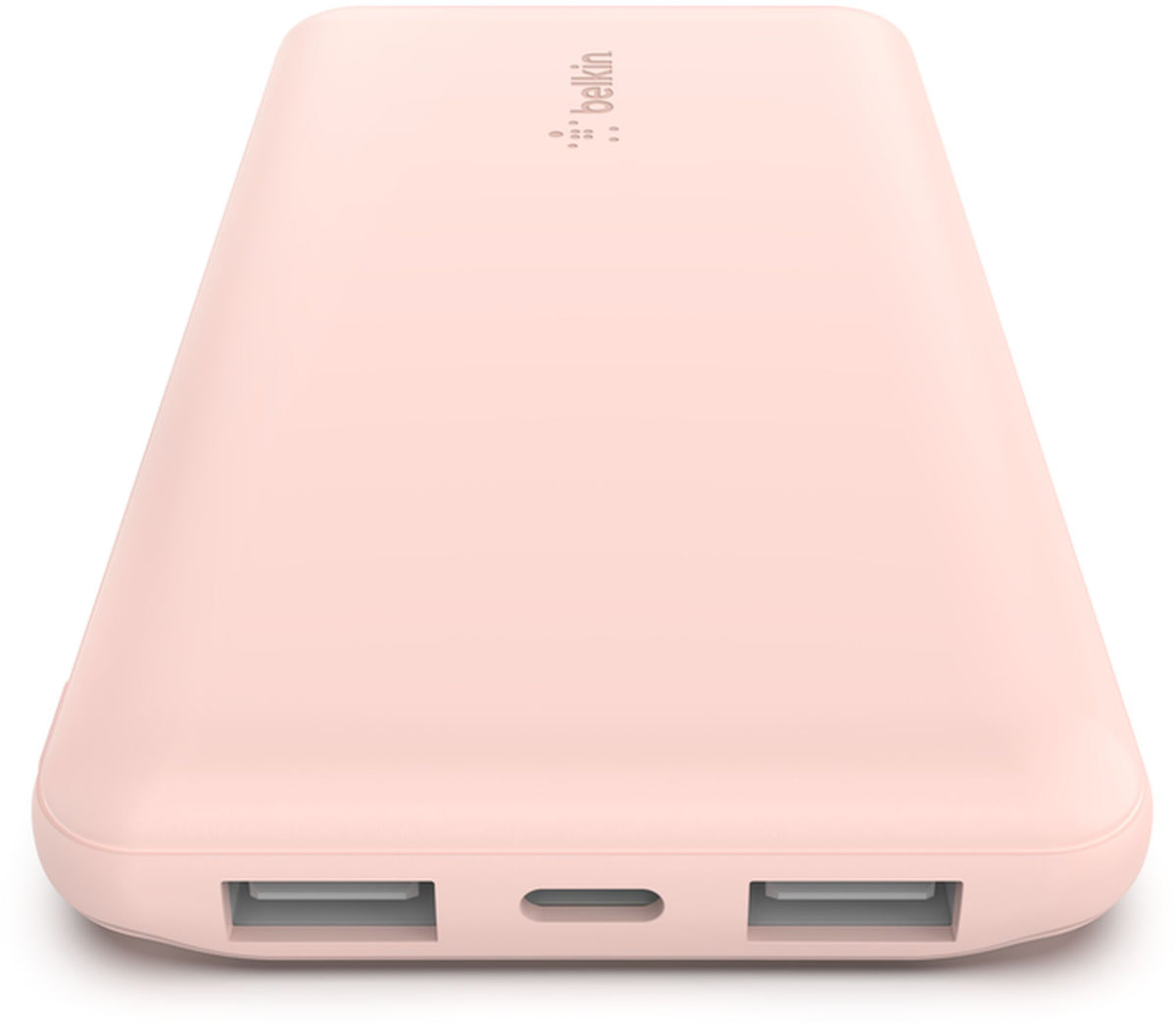 Belkin BoostCharge External Battery, 10000mAh, 15W, 1 x USB-C - 2 x USB-A, Pink BPB011btRG