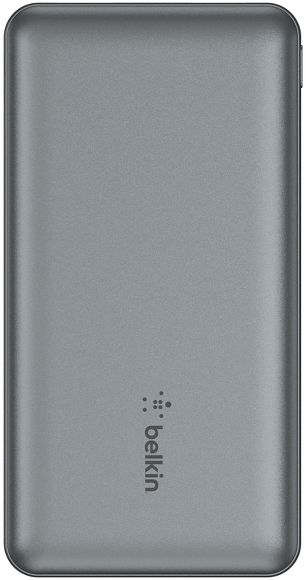 Belkin BoostCharge External Battery, 10000mAh, 15W, 1 x USB-C - 2 x USB-A, Gray BPB011btGY