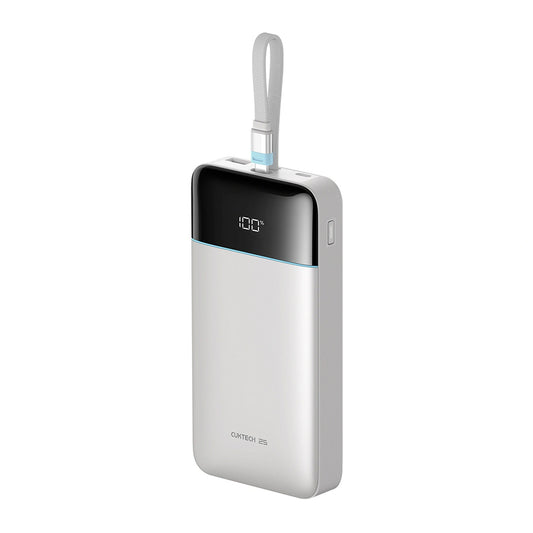 Cuktech LPB252N Power Bank, 25000mAh, 120W, QC + PD, 1 x USB-A - 2 x USB-C, White