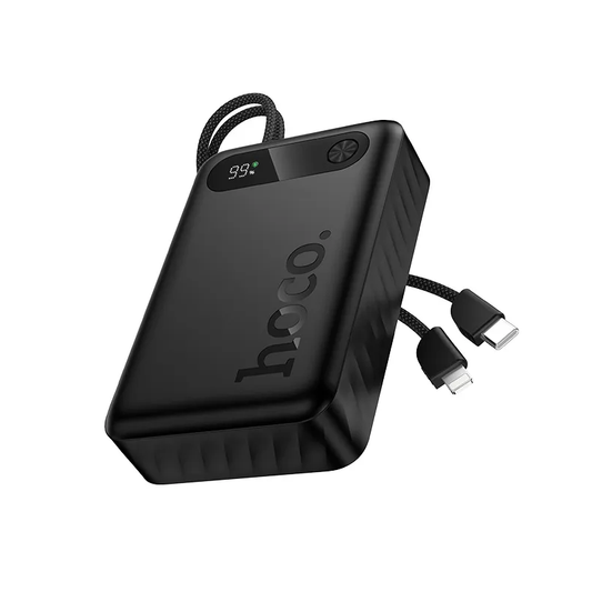 HOCO J171A External Battery, 20000mAh, 22.5W, QC + PD, 1 x Lightning - 1 x USB-A - 2 x USB-C, Black