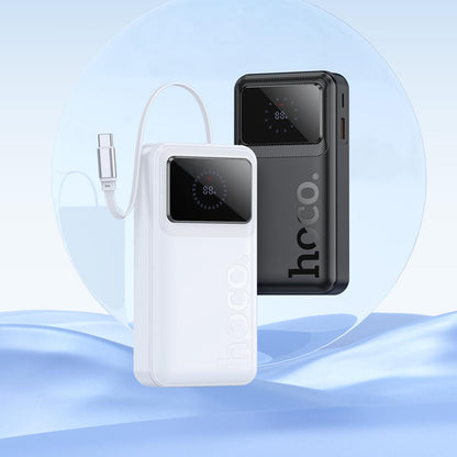 HOCO Q41 External Battery, 20000mAh, 22.5W, QC + PD, 1 x USB-A - 2 x USB-C, White
