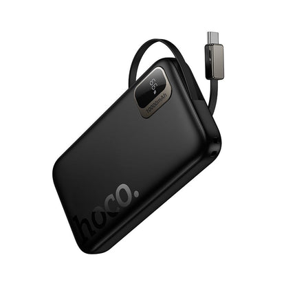 HOCO Q51 External Battery, 10000mAh, 20W, PD, 2 x USB-C, Black