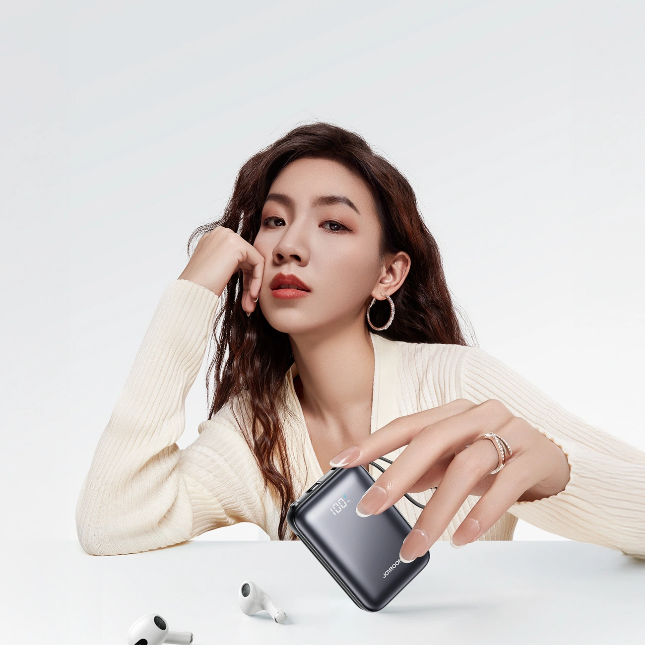 Joyroom JR-PBF29 External Battery, 20000mAh, 22.5W, QC + PD, 1 x Lightning - 2 x USB-C, Black