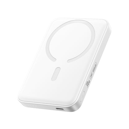 Baseus EnerFill FM11 Wireless External Battery, 10000mAh, 30W, PD + FQI, 1 x QI - 1 x USB-C, White