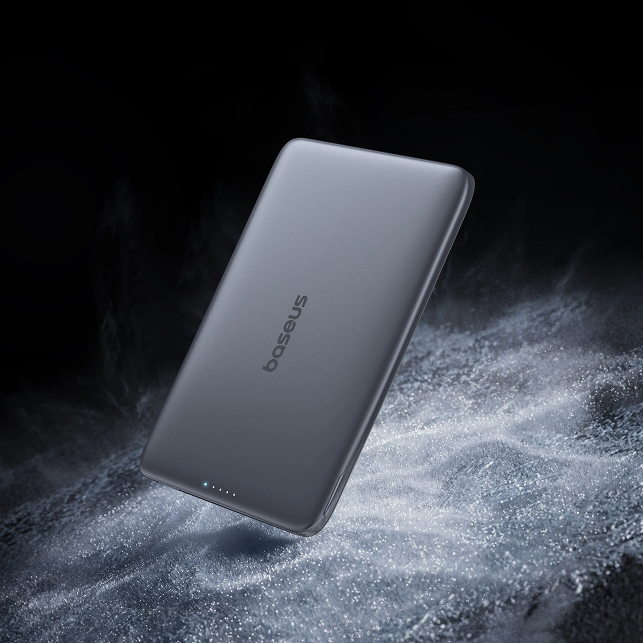 Baseus PicoGo AM41 Wireless External Battery, 5000mAh, 20W, PD + FQI, 1 x QI - 1 x USB-C, Black