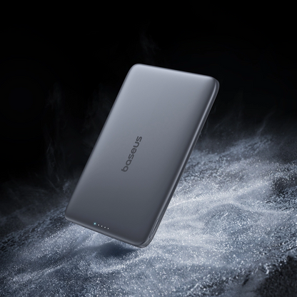 Baseus PicoGo AM41 Wireless External Battery, 5000mAh, 20W, PD + FQI, 1 x QI - 1 x USB-C, Black