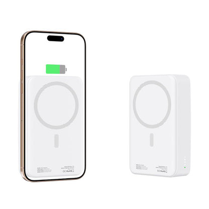 External Wireless Battery Tech-Protect PB12 LifeMag, 20000mAh, 20W, QC + PD + FQI, 1 x QI - 1 x USB-A - 1 x USB-C, White