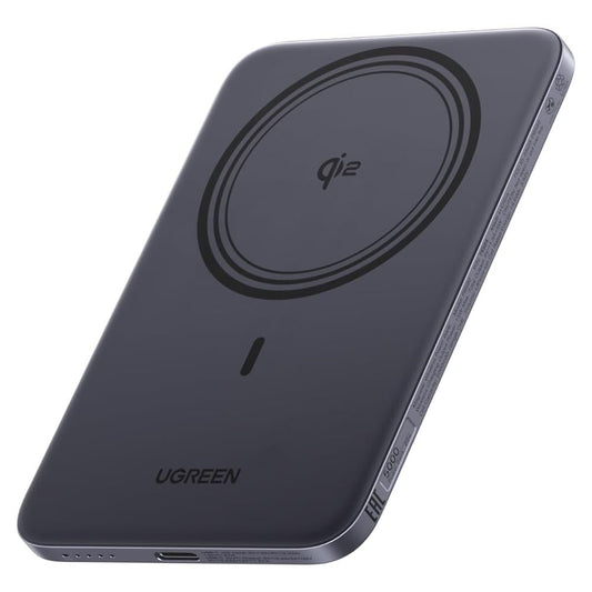 UGREEN PB580 Wireless External Battery (75984B), 5000mAh, 20W, PD + FQI, 1 x QI - 1 x USB-C, Gray