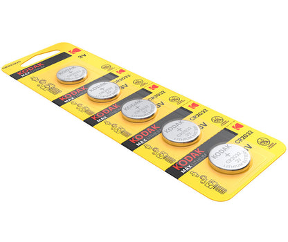 Kodak Max Lithium Battery, CR2032, Set of 5 pieces