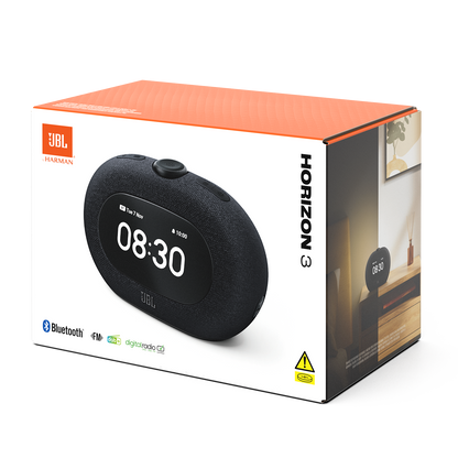 JBL Horizon 3 Bluetooth Speaker, 2 x 5W, Pro Sound, Black JBLHORIZON3BLK