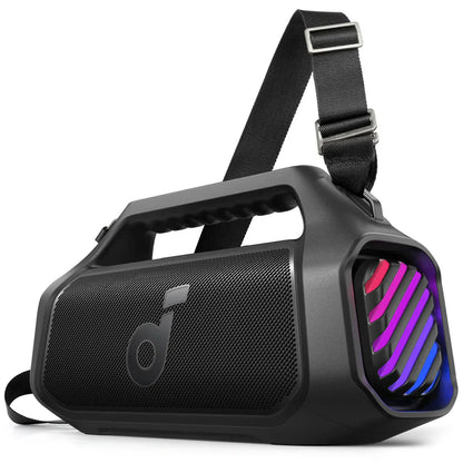 Anker Soundcore Boom 2 Plus Portable Bluetooth Speaker, 140W, TWS, RGB, Waterproof, Black A3134011