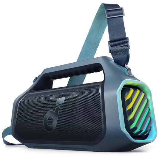 Portable Bluetooth Speaker Anker Soundcore Boom 2 Plus, 140W, RGB, Waterproof, Blue A3134031 