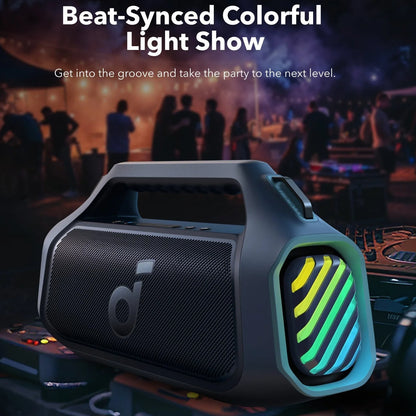 Portable Bluetooth Speaker Anker Soundcore Boom 2 Plus, 140W, RGB, Waterproof, Blue A3134031 