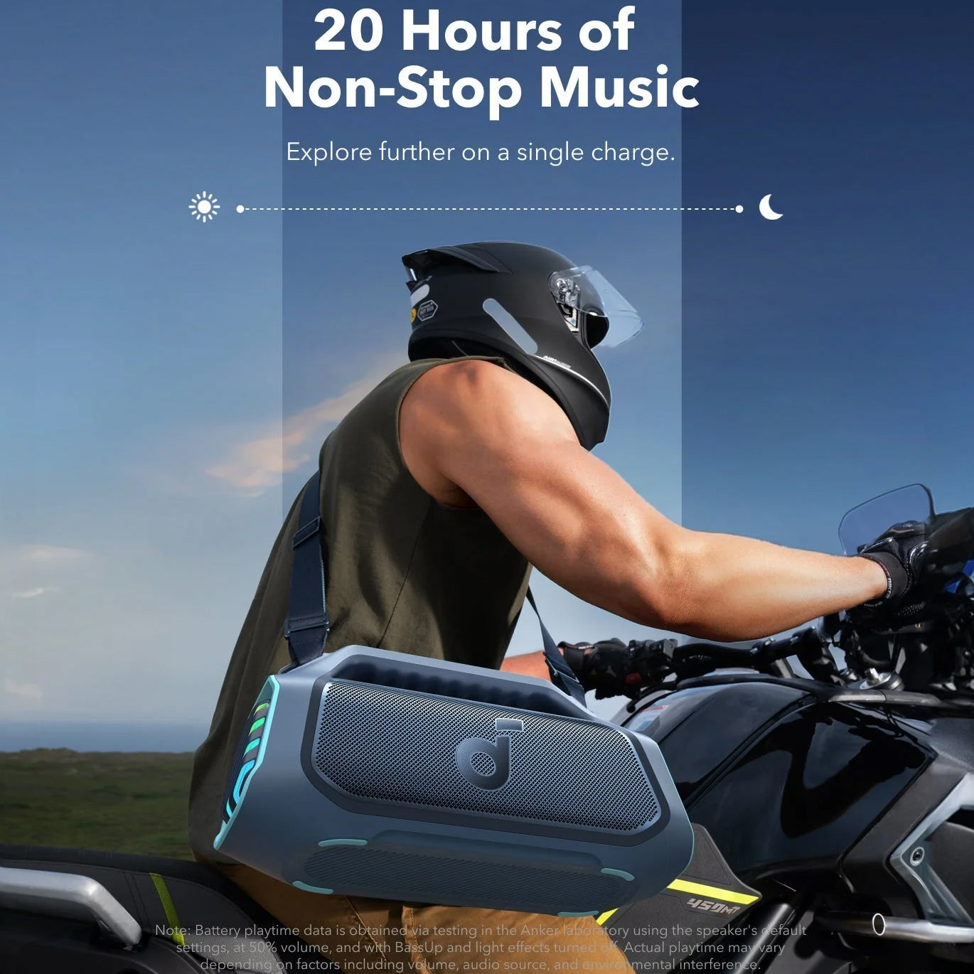Portable Bluetooth Speaker Anker Soundcore Boom 2 Plus, 140W, RGB, Waterproof, Blue A3134031 