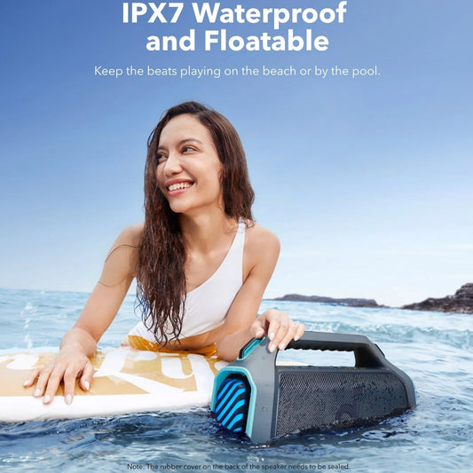 Portable Bluetooth Speaker Anker Soundcore Boom 2 Plus, 140W, RGB, Waterproof, Blue A3134031 