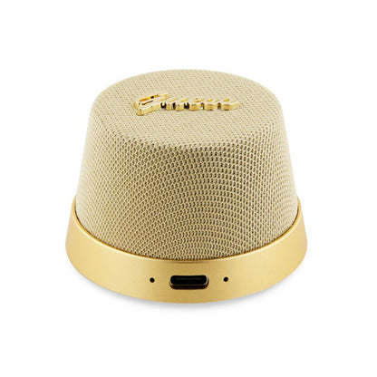 Guess Magnetic Script Metal Portable Bluetooth Speaker, 3W, Gold