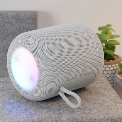 HOCO HC30 Portable Bluetooth Speaker, 5W, TWS, RGB, Grey