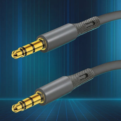 Audio Cable 3.5mm - 3.5mm Techsuit AC3 SoundFlex, 1m, Grey