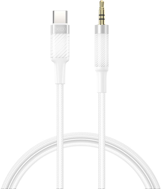 USB-C to 3.5mm Audio Cable XO Design NB-R279B, 1m, White
