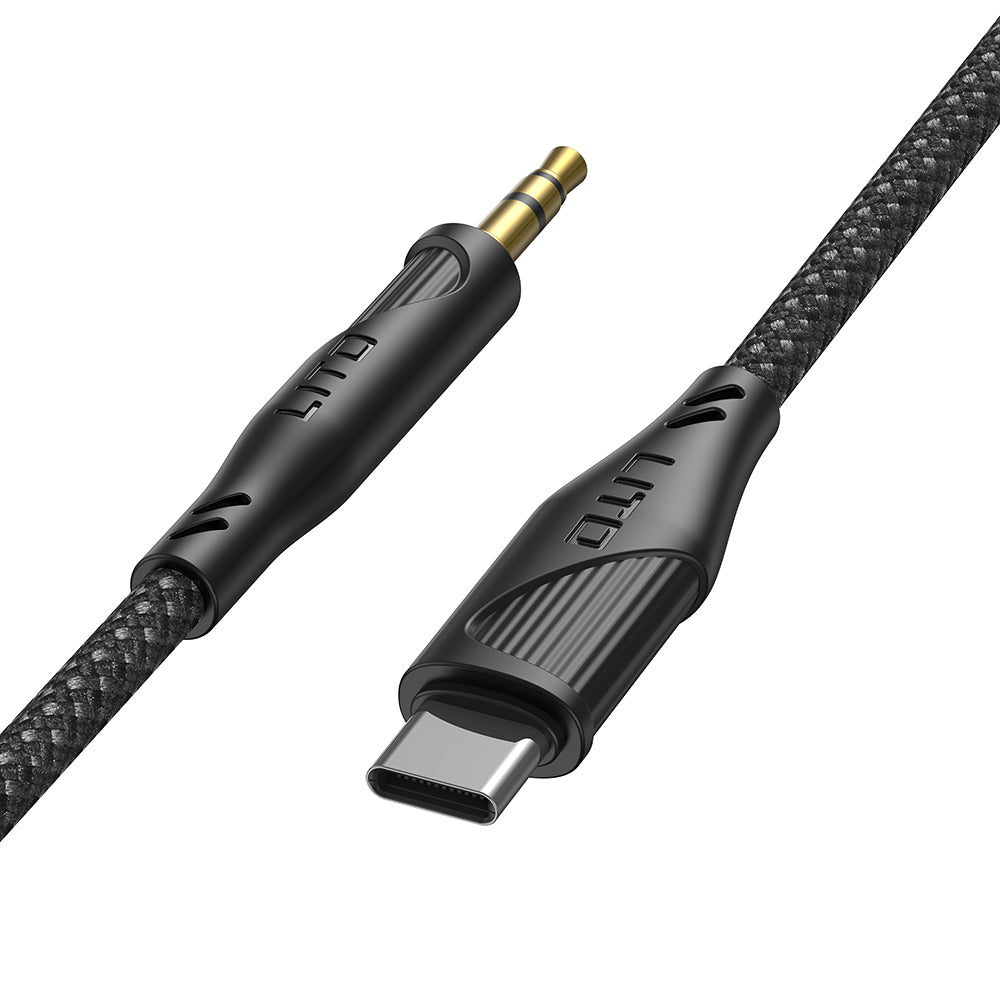 USB-C to 3.5mm Lito LA02 Audio Cable, 1m, Black