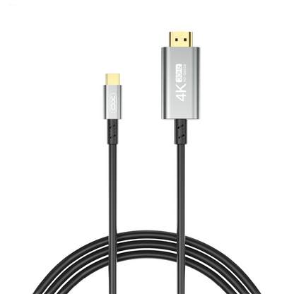 USB-C to HDMI Audio and Video Cable XO Design GB019, 1.8m, Black