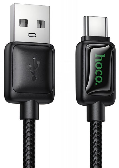 USB-A to USB-C Data and Charging Cable HOCO U146, 36W, 1.2m, Black