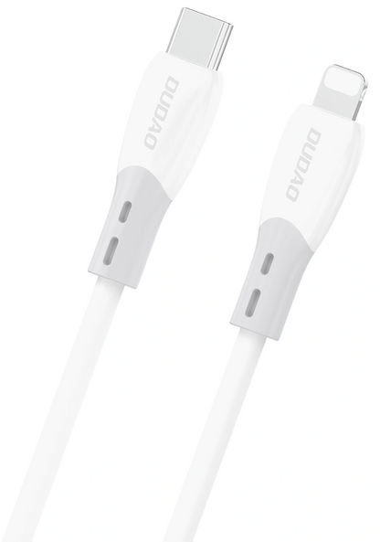 USB-C to Lightning Data and Charging Cable Dudao L25SX, 30W, 1m, White