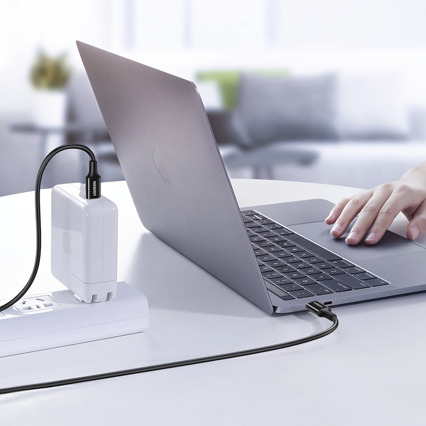 USB-C Data and Charging Cable - USB-C UGREEN US300, 100W, 2m, White